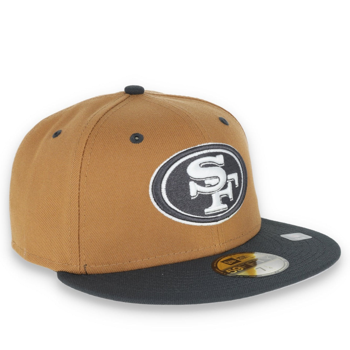 New Era San Francisco 49ers 2-Tone Color Pack 9FIFTY Snapback Hat-Brown/Charcoal