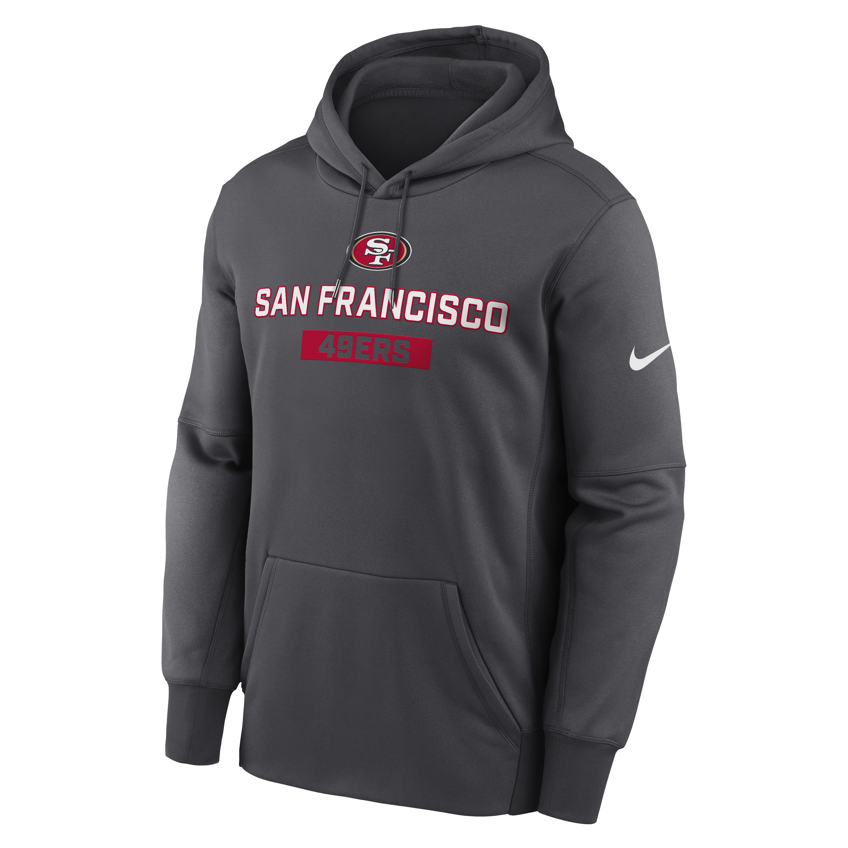 Nike San Francisco 49ers Therma Hoodie- Black