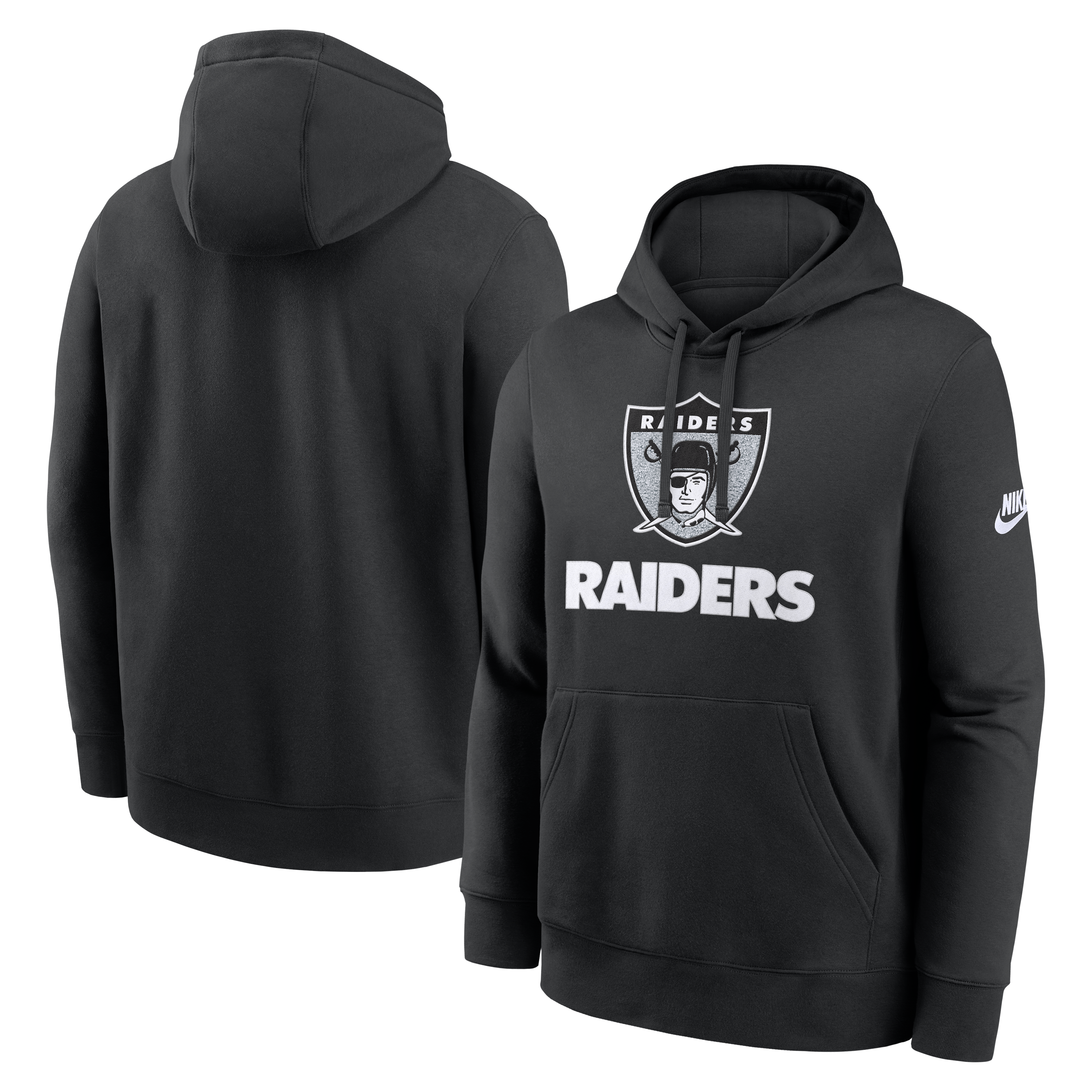 Nike Las Vegas Raiders Rewind Club Hoodie-Black