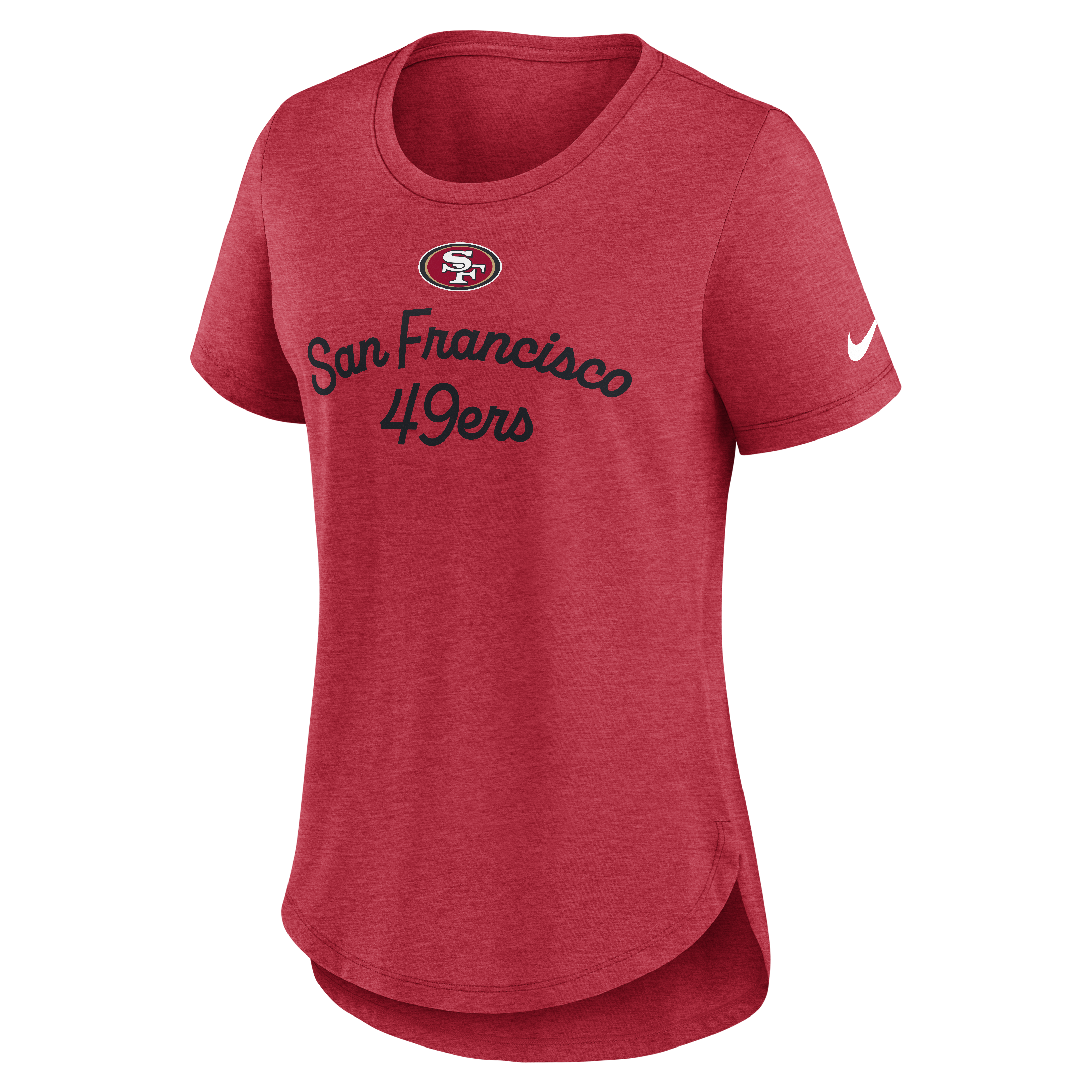 Nike Women's San Francisco 49ers Tri-Blend Fashion T-Shirt -Red