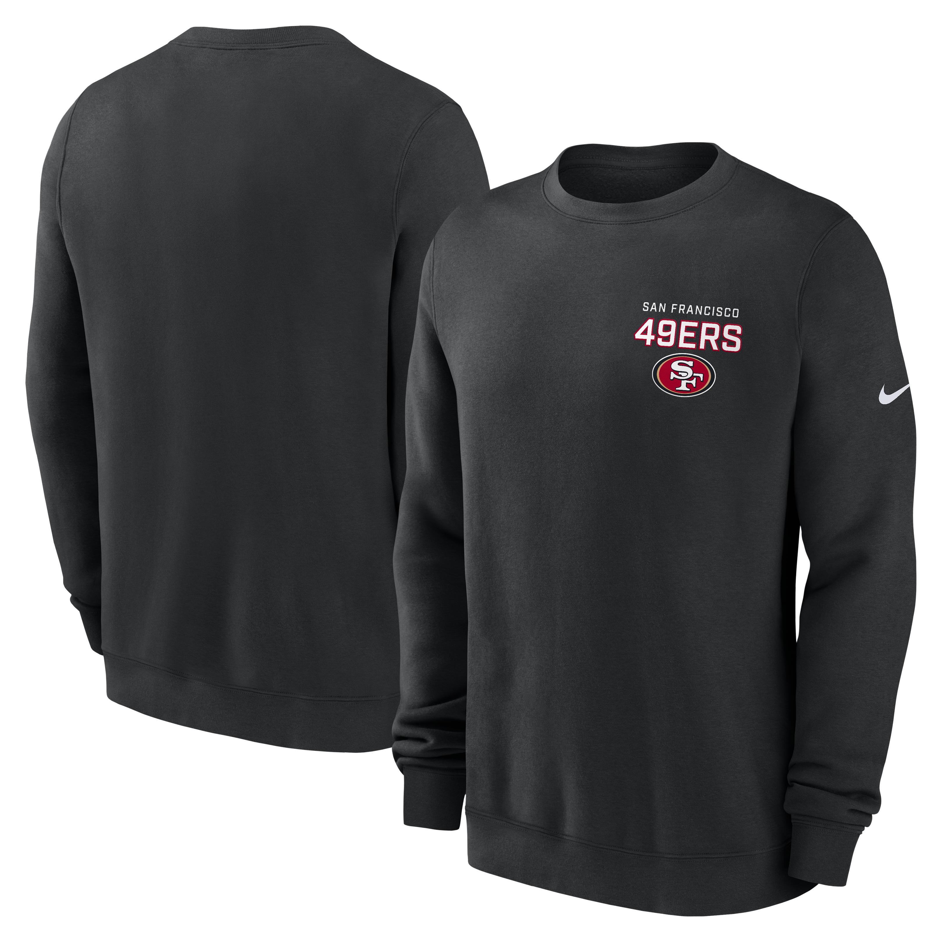 Nike San Francisco 49ers Club Crewneck - Black