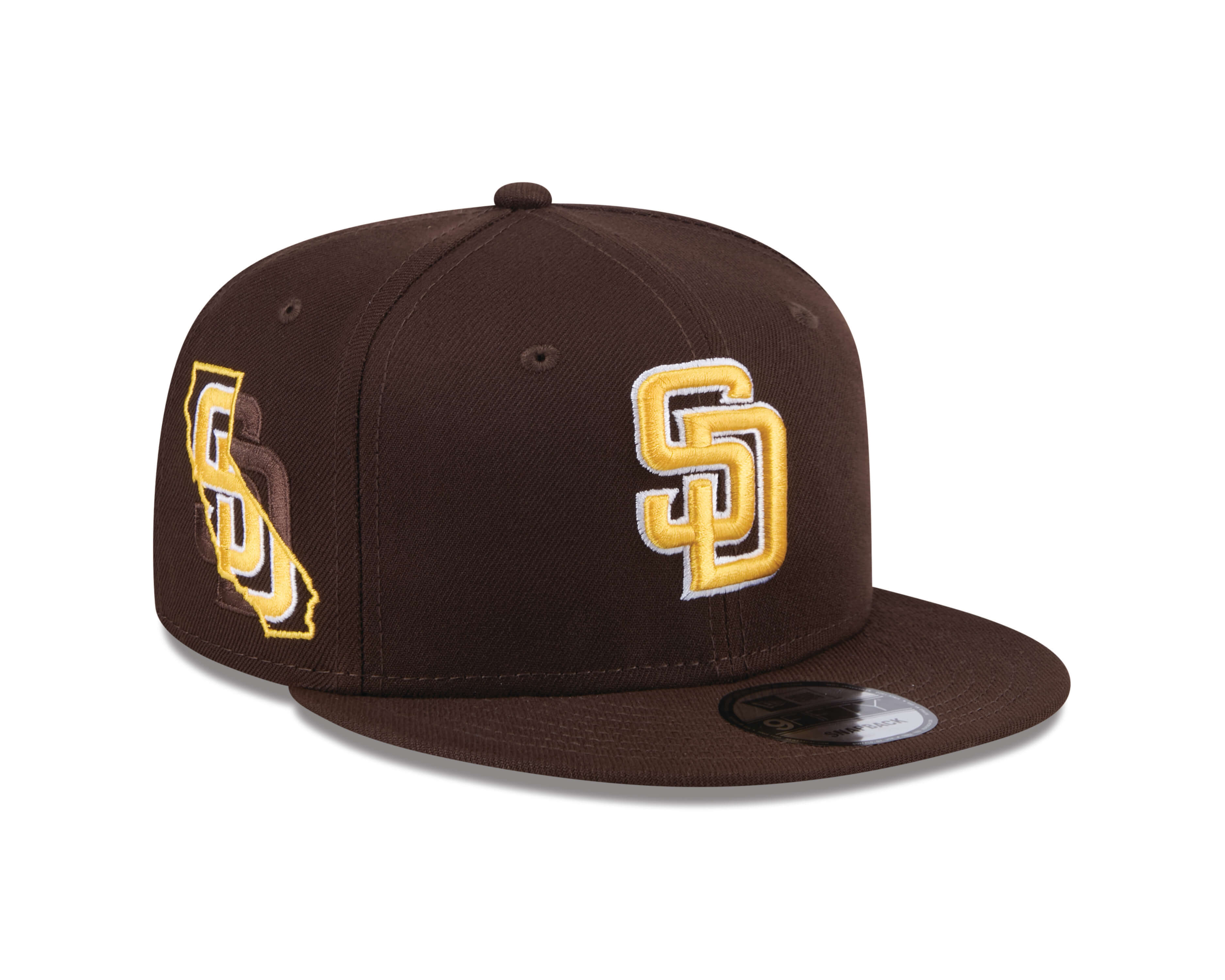 New Era San Diego Padres State Outline 9FIFTY Snapback Hat