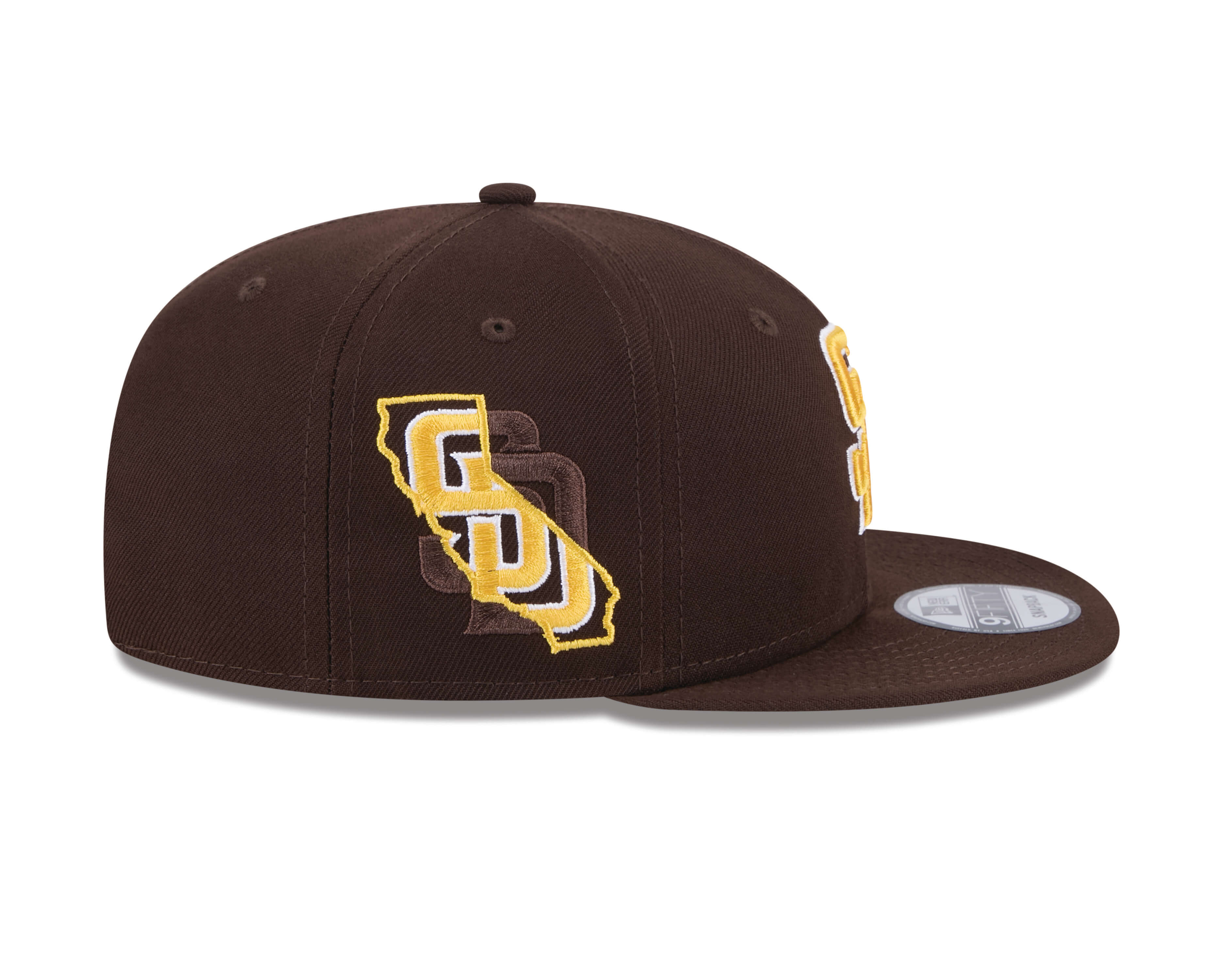 New Era San Diego Padres State Outline 9FIFTY Snapback Hat