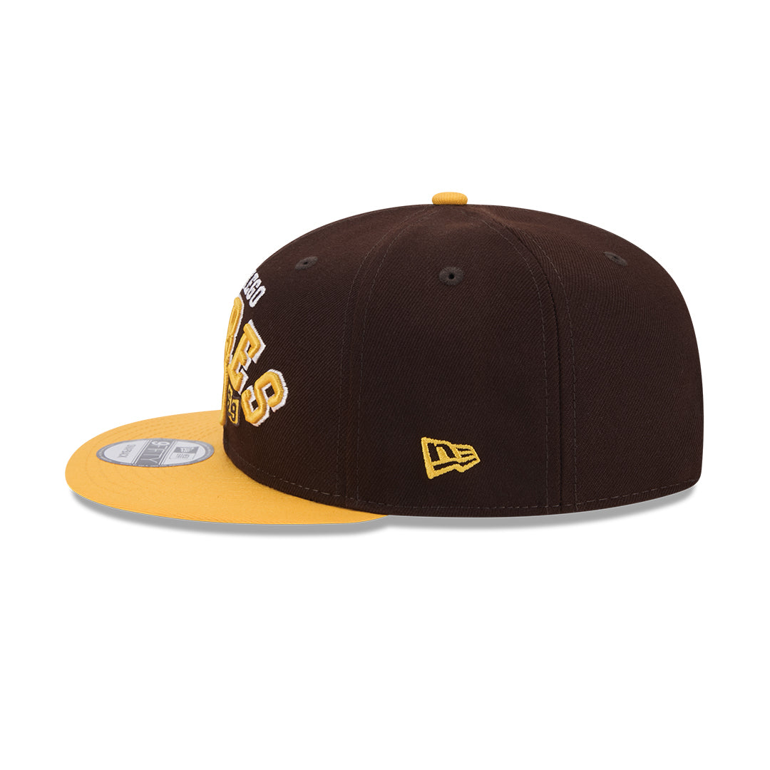 New Era San Diego Padres Throwback 9Fifty Snapback Hat-Brown