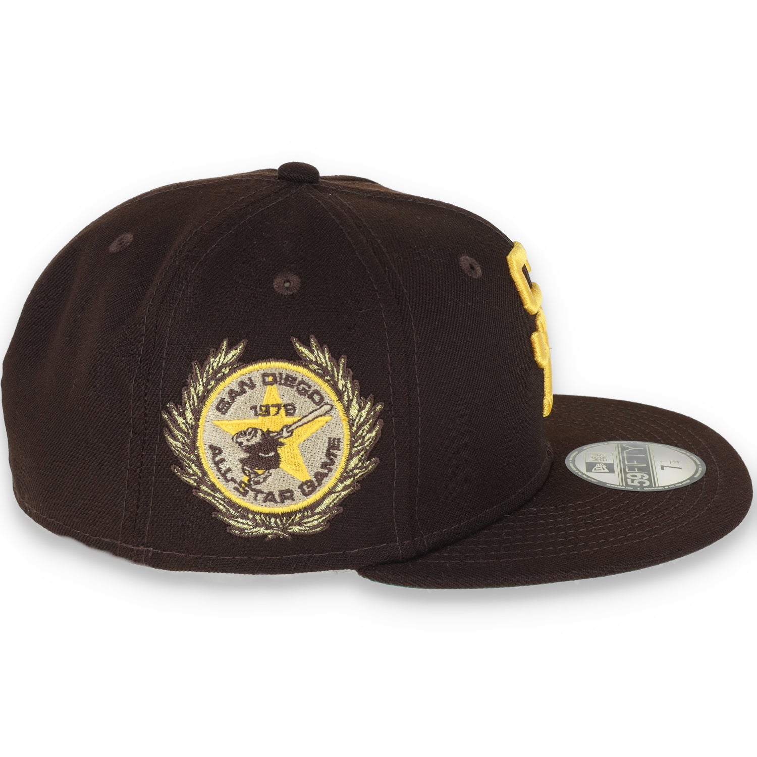 New Era San Diego Padres Laurel All Star Game 1978 Side Patch 59fifty Fitted Cap-Brown