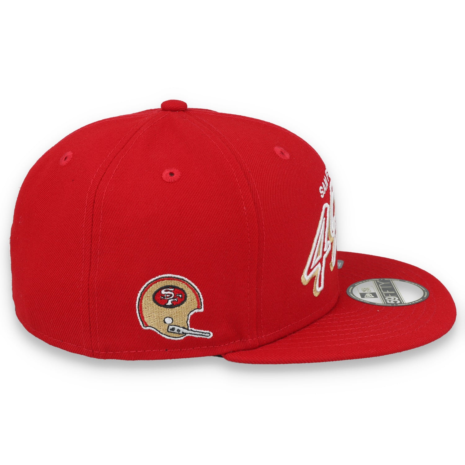 New Era San Francisco 49ers Script Sided 59FIFTY Fitted Hat-