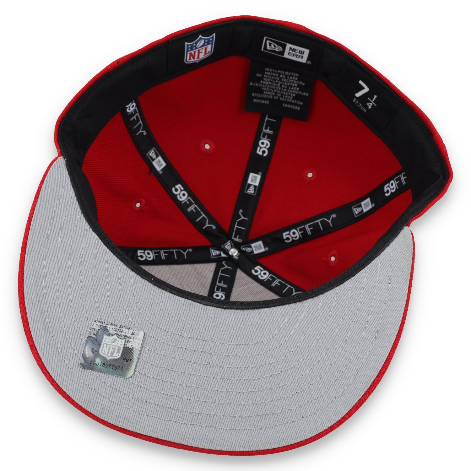 New Era San Francisco 49ers Script Sided 59FIFTY Fitted Hat-