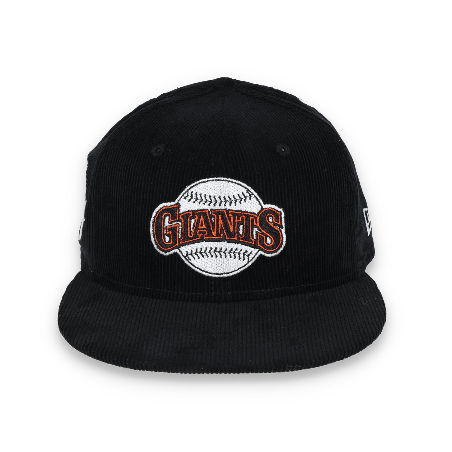New Era San Francisco Giants Side Patch Corduroy Fitted Hat-Black