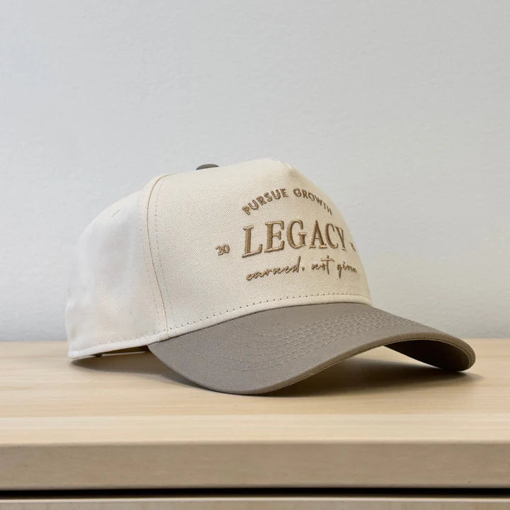Laces  Legacy Earned Not Given Adjustable Hat- Greige
