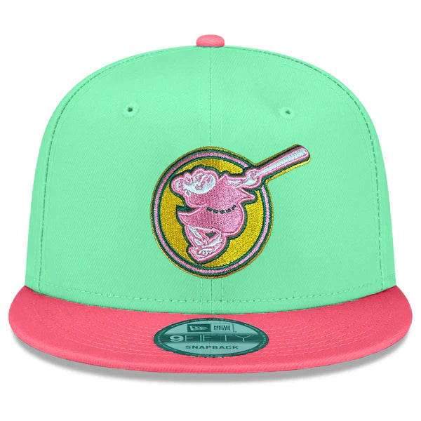 New Era San Diego Padres City Connect 9FIFTY Snapback Hat - Mint/Pink