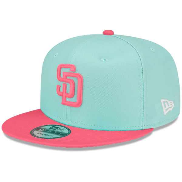 New Era San Diego Padres City Connect 9FIFTY Snapback Hat - Mint/Pink