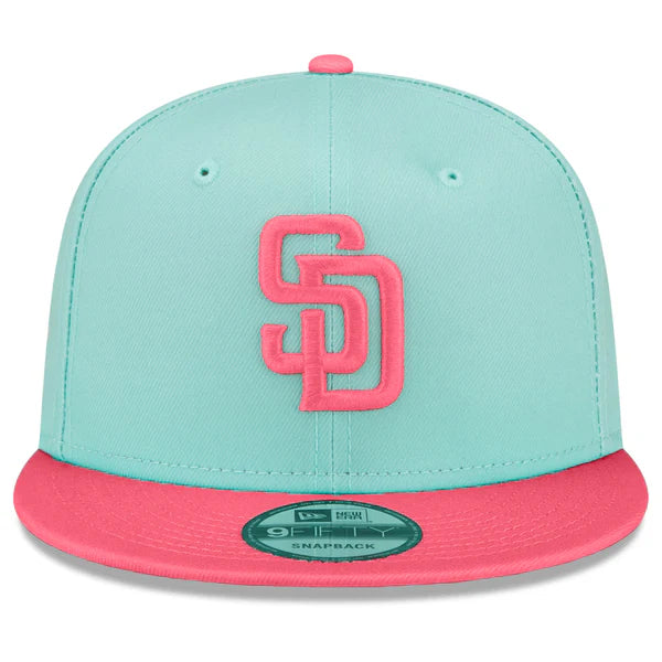 New Era San Diego Padres City Connect 9FIFTY Snapback Hat - Mint/Pink