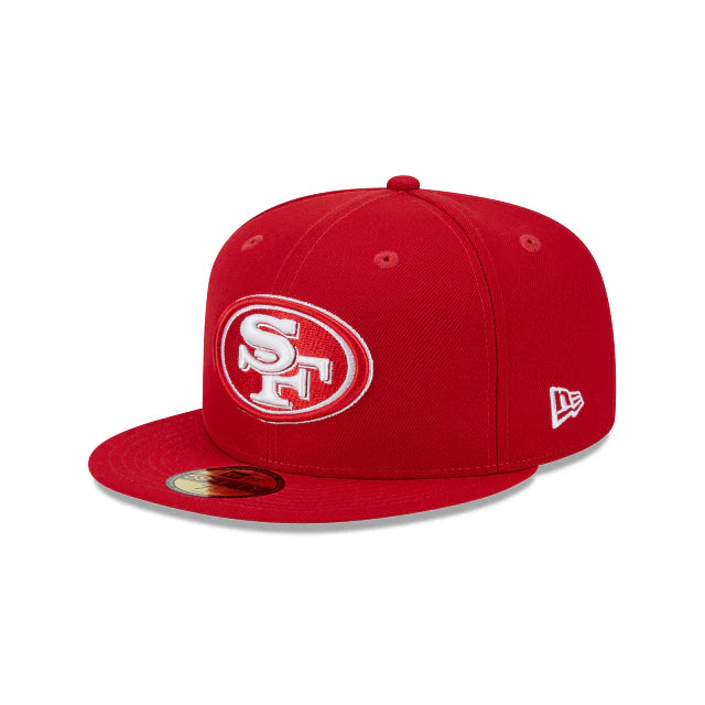 NEW ERA SAN FRANCISCO 49ERS SUPER BOWL SIDE PATCH 59FIFTY FITTED-RED/WHITE