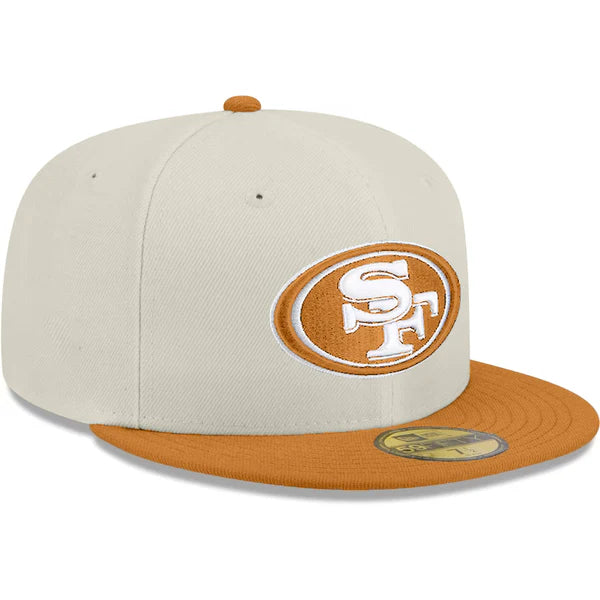 New Era San Francisco 49ers 2-Tone Color Pack 59FIFTY Fitted Hat-Stone/Light Bronze