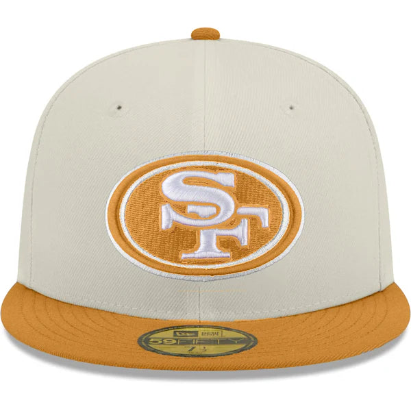 New Era San Francisco 49ers 2-Tone Color Pack 59FIFTY Fitted Hat-Stone/Light Bronze