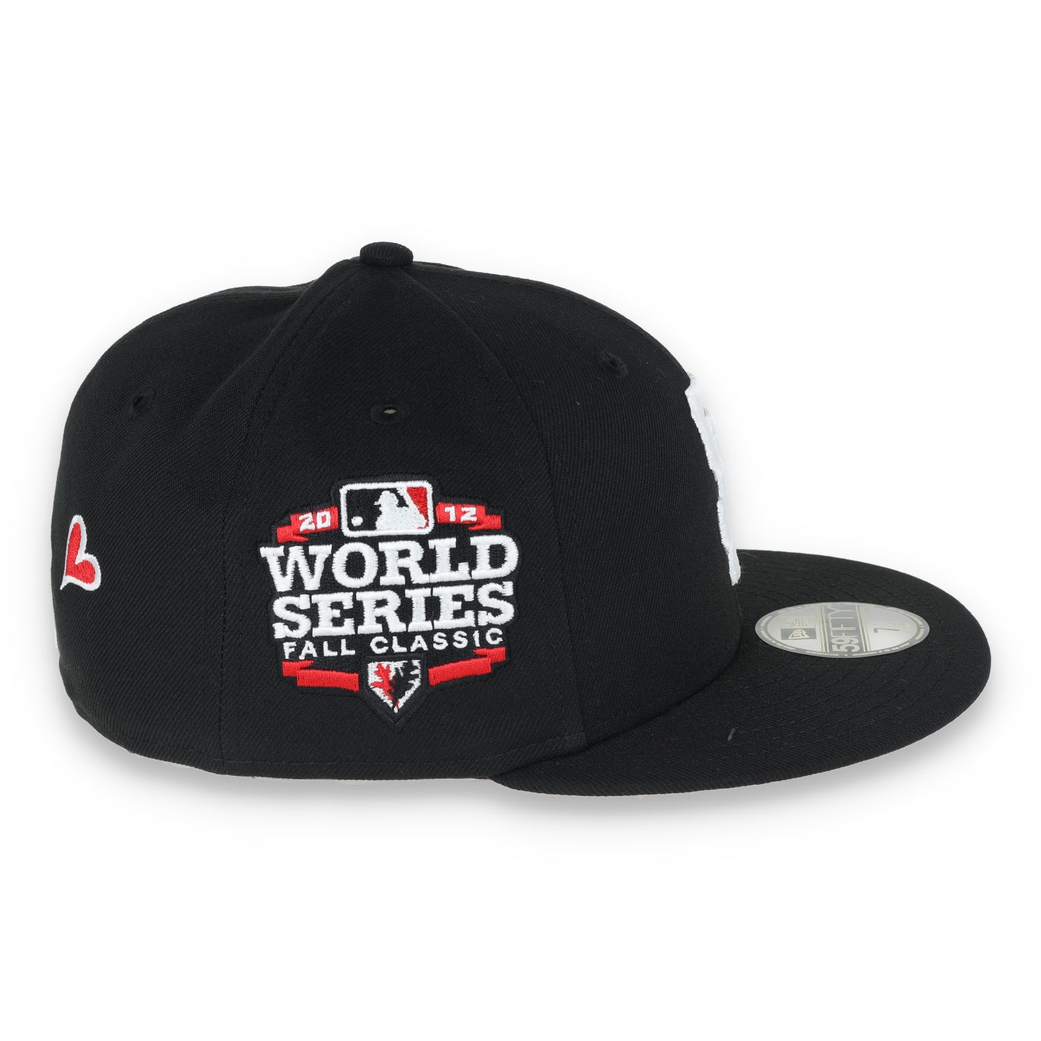 New Era San Francisco Giants 2012 World Series Red Heart Side Patch 59FIFTY Fitted-Black/Red