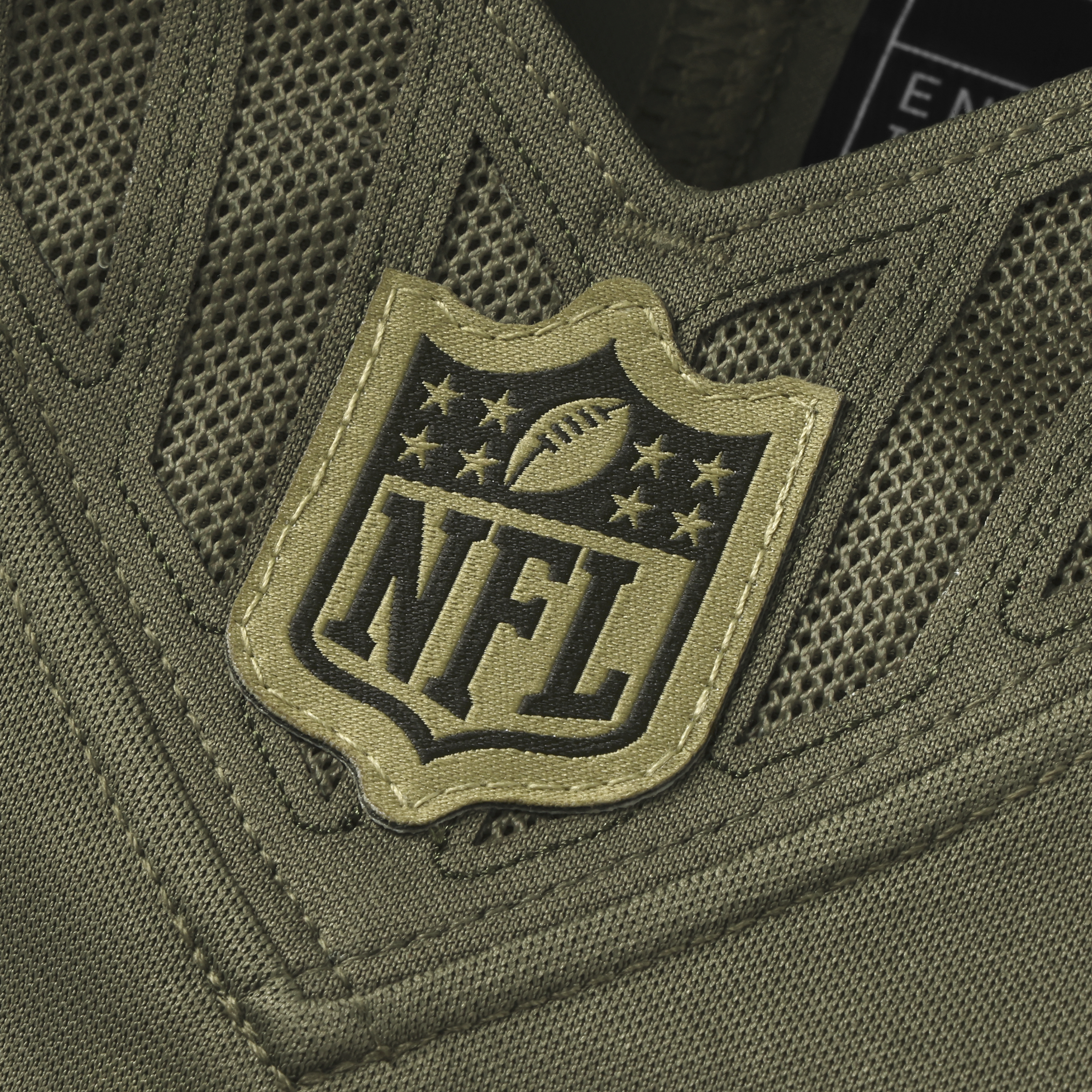Men's San Francisco 49ers Christian McCaffrey Nike 2025 Salute to Service Limited Jersey-Olive