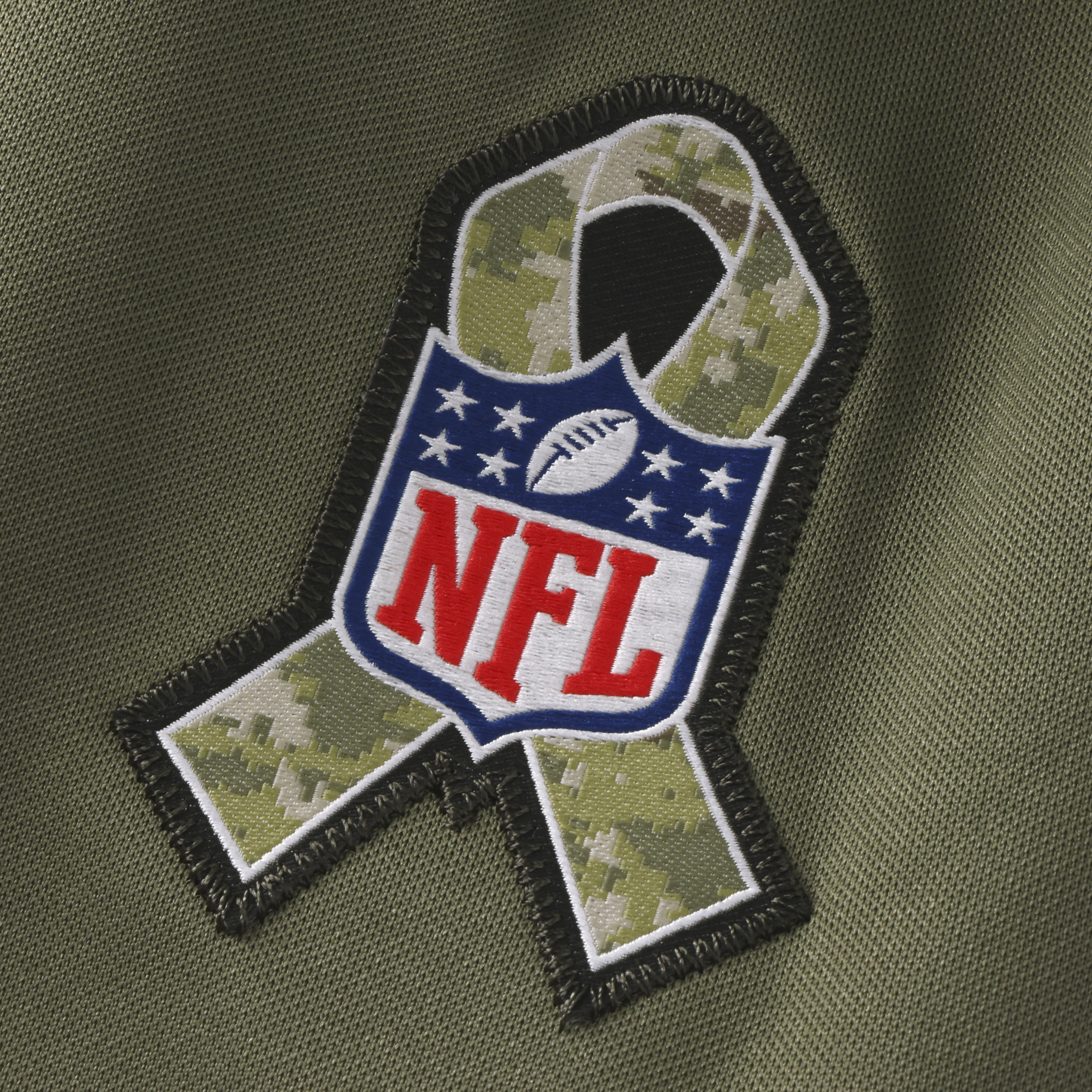 Men's San Francisco 49ers Christian McCaffrey Nike 2025 Salute to Service Limited Jersey-Olive