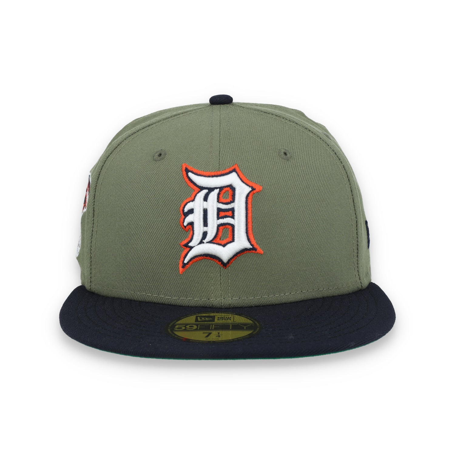 New Era Detroit Tigers 2000 All Star Game Patch 59FIFTY Fitted Hat-Olive Green