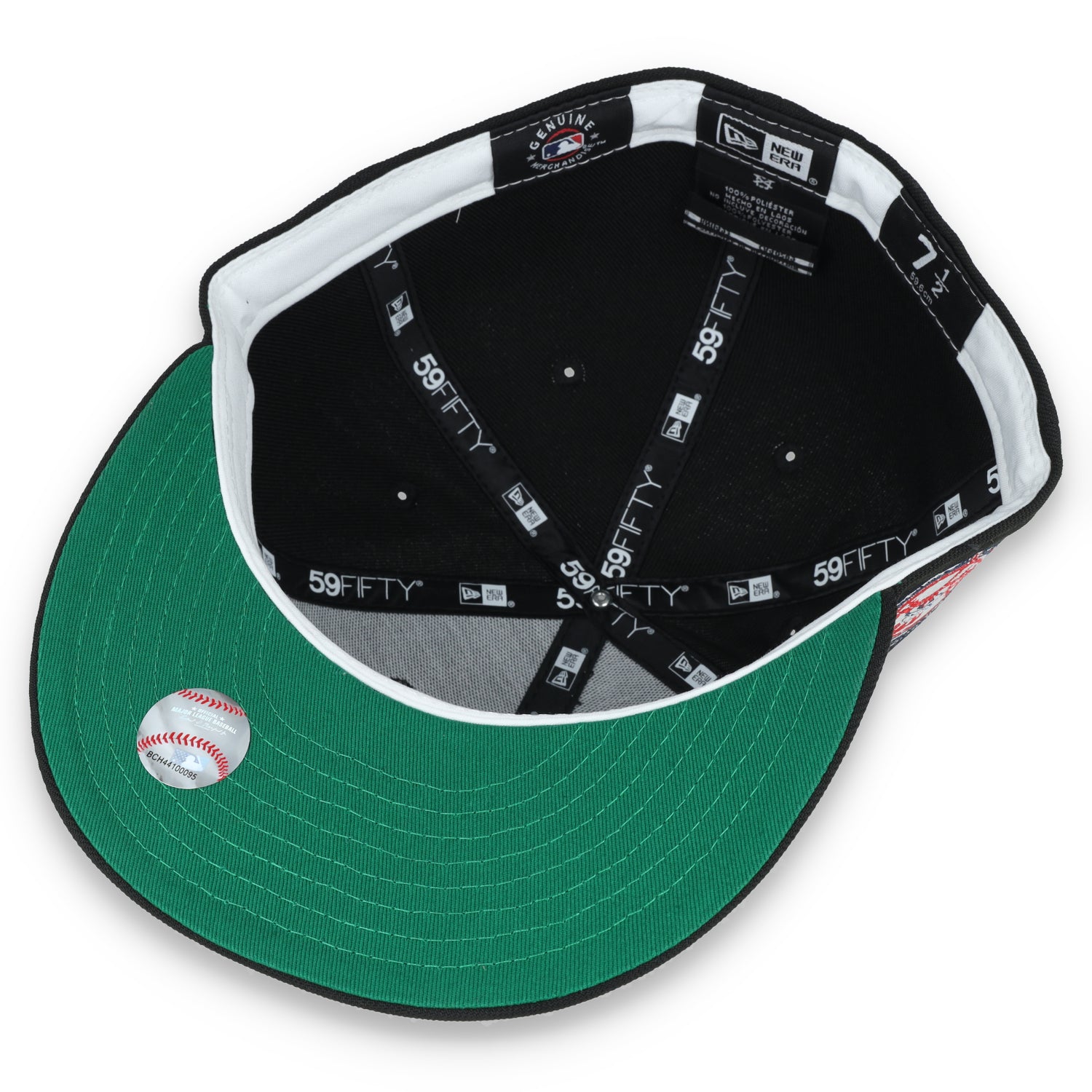New Era New York Yankees 100th Anniversary Metallic Logo Side Patch 59fifty Fitted-Black
