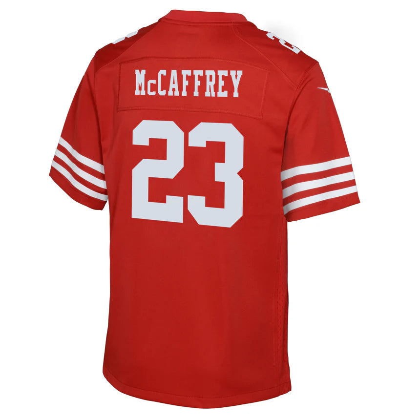 Nike Youth San Francisco 49ers Christian McCaffrey Game Jersey - Scarlet