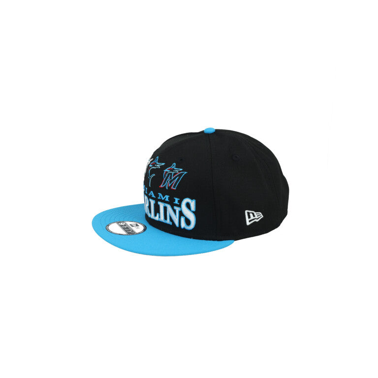 New Era Miami Marlins Archive Multi Logo 9FIFTY Snapback Hat -