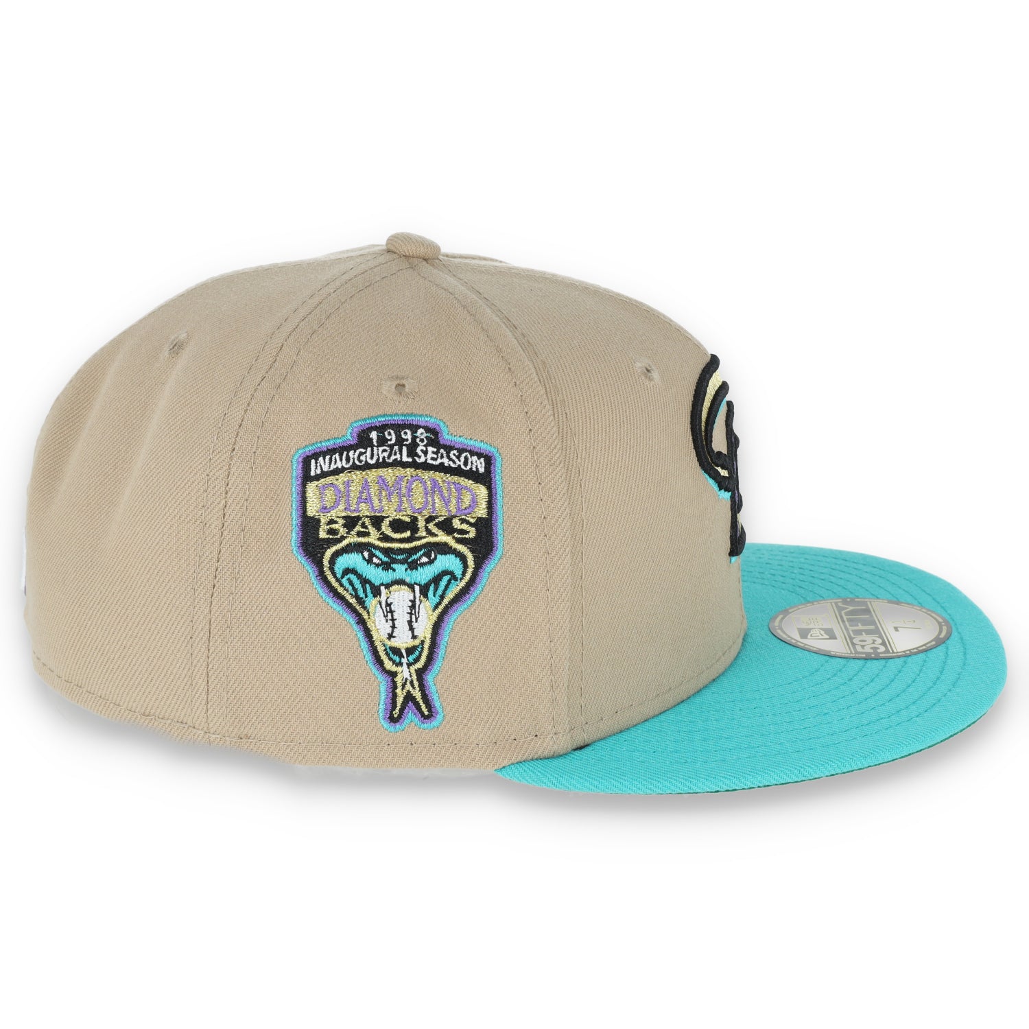 New Era Arizona Diamondbacks 1998 Inaugural Season Patch 59FIFTY Fitted Khaki Hat