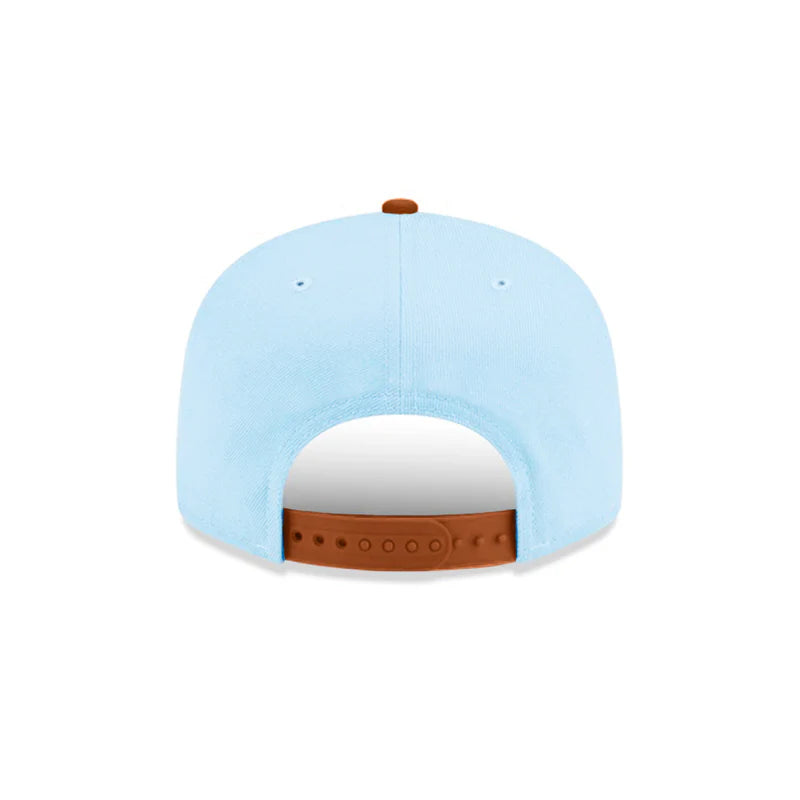 New Era Atlanta Braves 2-Tone Color Pack 9FIFTY Snapback Hat -Light Blue/Rust