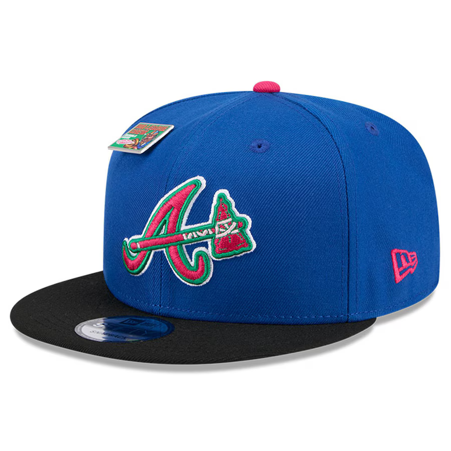 New Era Atlanta Braves Watermelon Big League Chew Flavor Pack 9FIFTY Snapback Hat