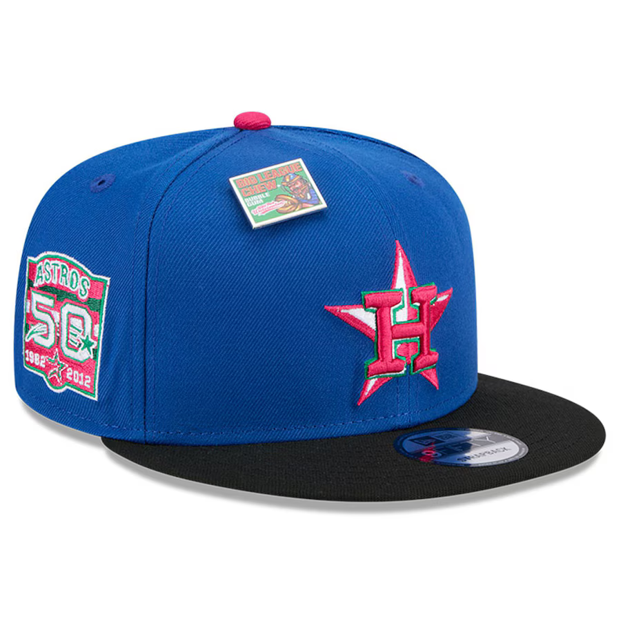 New Era Houston Astros Watermelon Big League Chew Flavor Pack 9FIFTY Snapback Hat