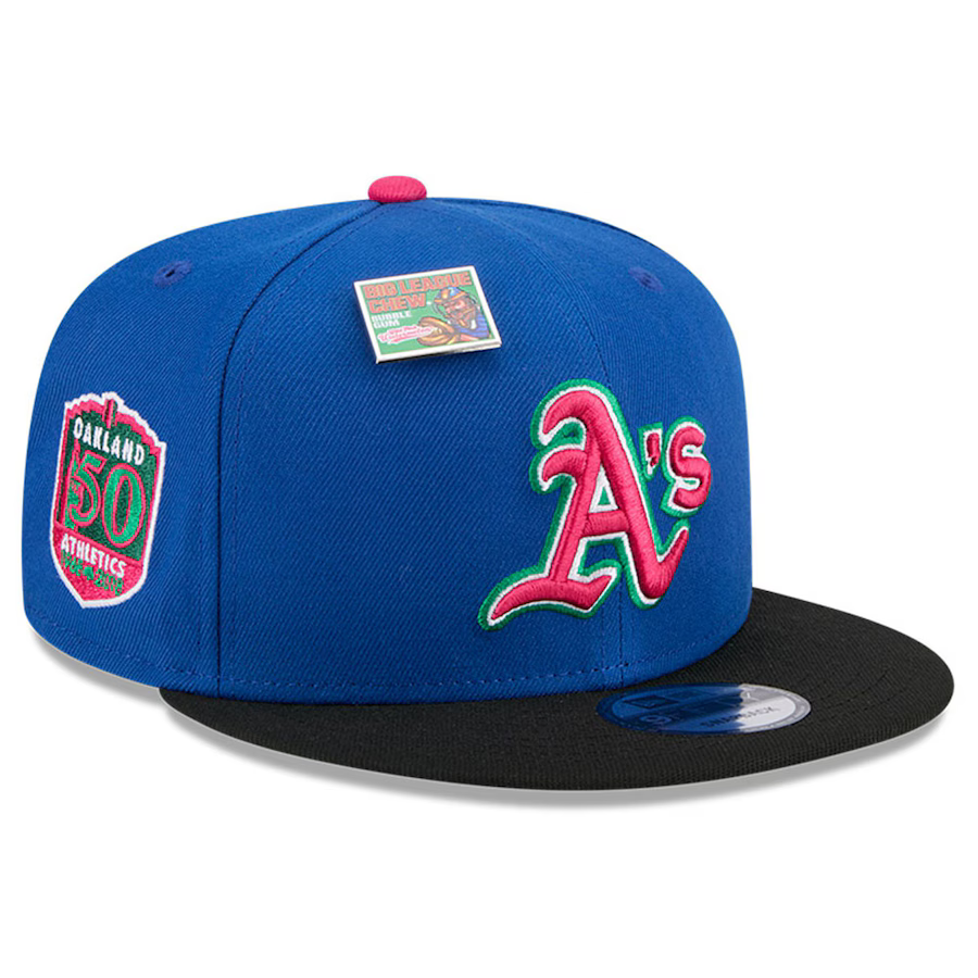 New Era Oakland Athletics Watermelon Big League Chew Flavor Pack 9FIFTY Snapback Hat