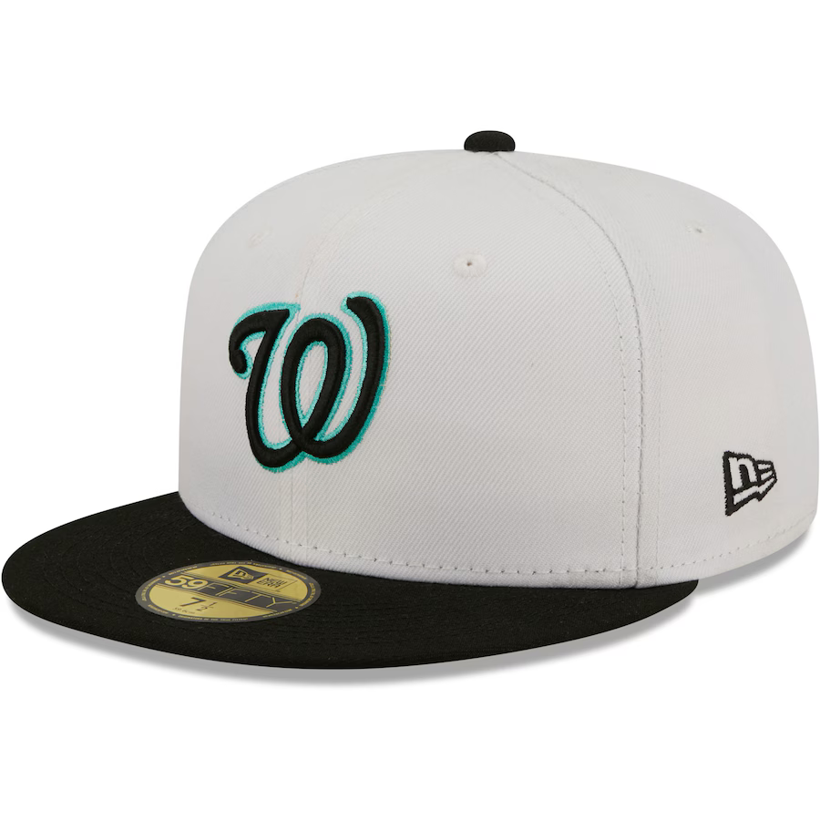 New Era Washington Nationals 2-Tone Color Pack 59FIFTY Fitted Hat-White/Black