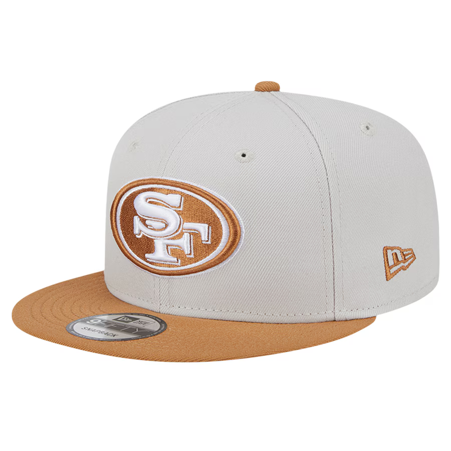 New Era San Francisco 49ers  2-Tone Color Pack 9FIFTY Snapback Hat -Stone/Brown