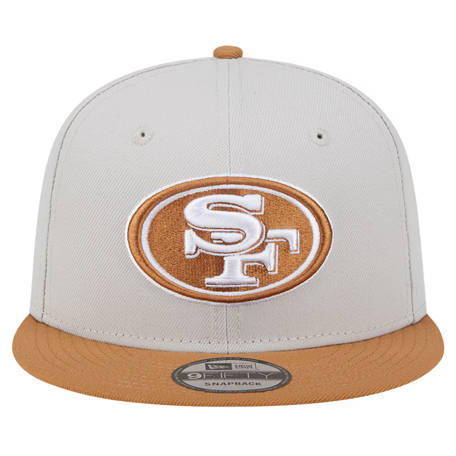 New Era San Francisco 49ers  2-Tone Color Pack 9FIFTY Snapback Hat -Stone/Brown