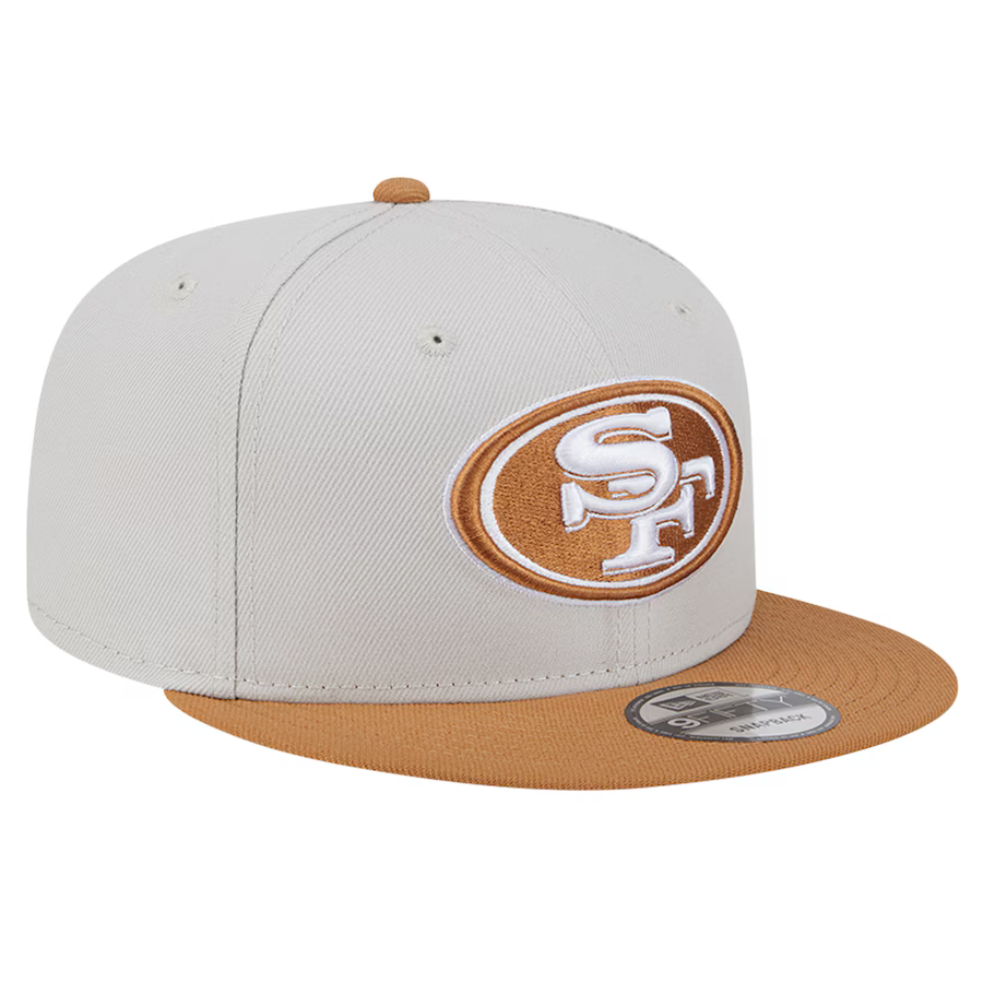 New Era San Francisco 49ers  2-Tone Color Pack 9FIFTY Snapback Hat -Stone/Brown