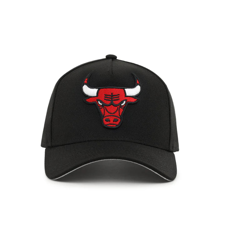 New Era Chicago Bulls A-Frame 9FORTY Adjustable Snapback Hat-Black