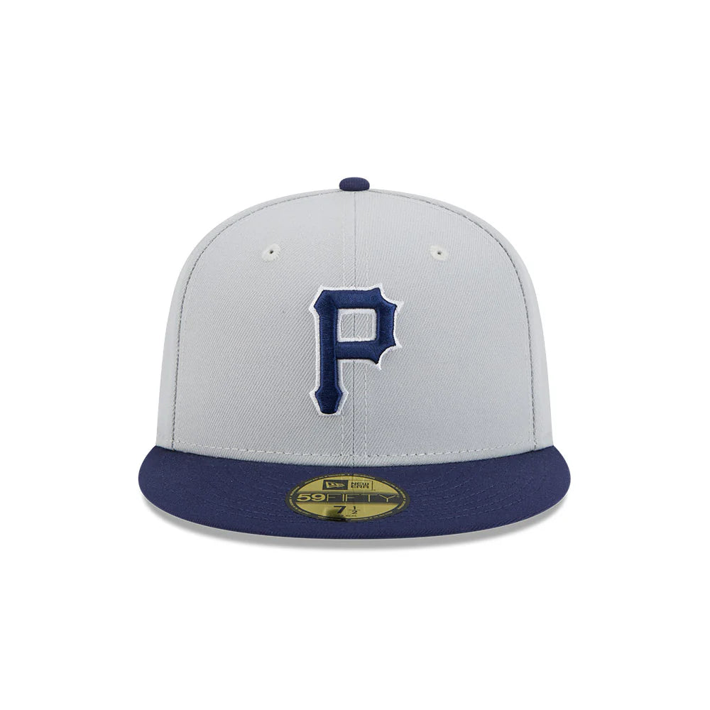 New Era Pittsburgh Pirates 2-Tone Color Pack 59FIFTY Fitted Hat-Gray/Navy