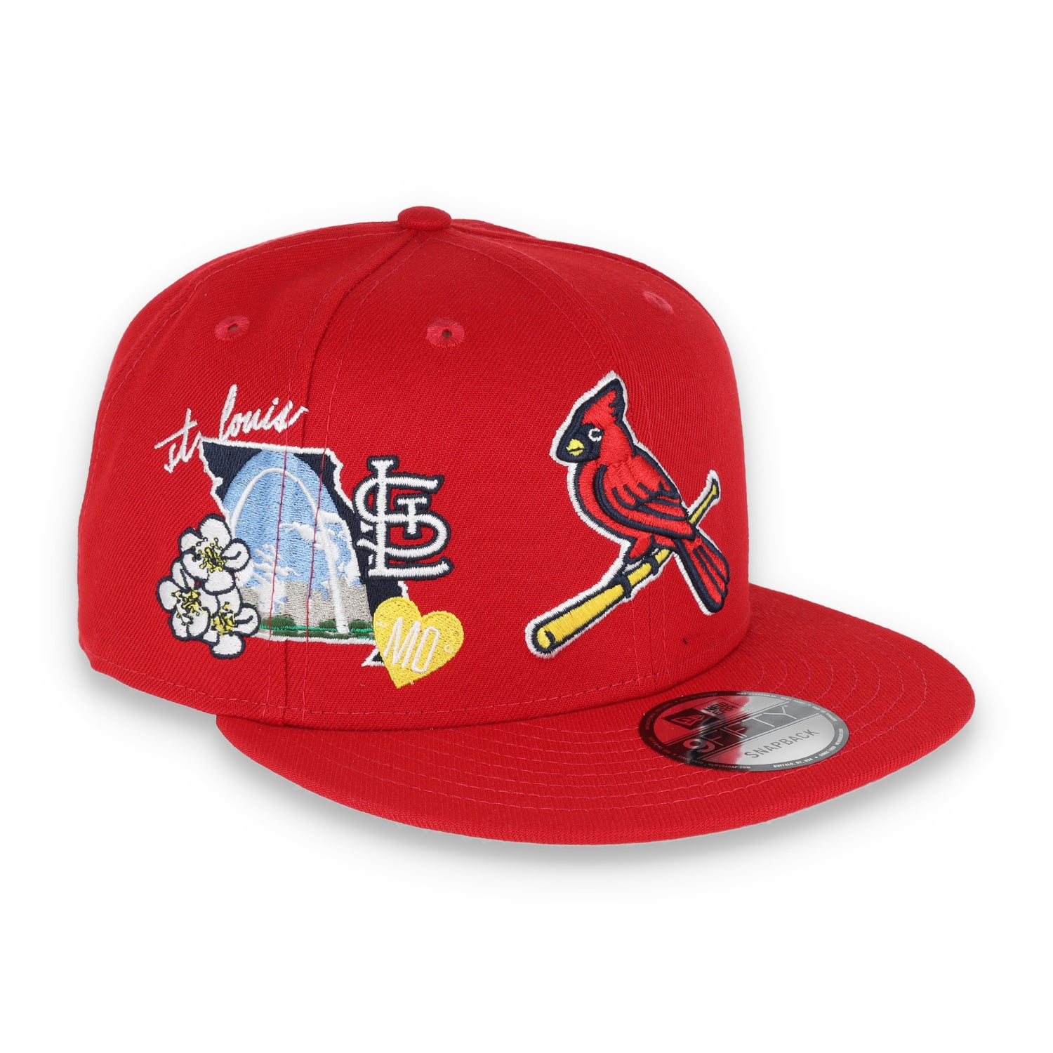 New Era St Louis Cardinals Icon E1 9Fifty Snapback Hat-Red