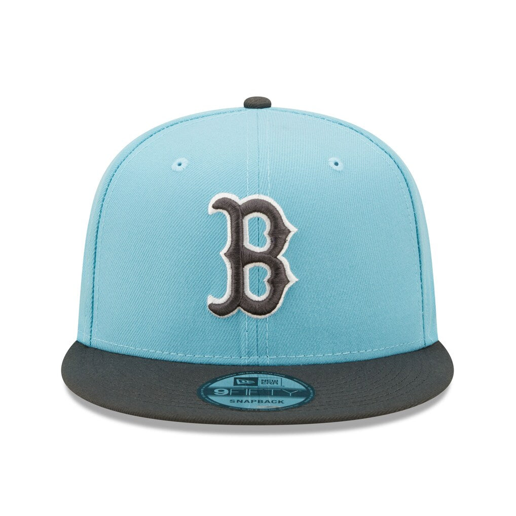 New Era Boston Red Sox 2-Tone Color Pack 9FIFTY Snapback Hat-Light Blue/Charcoal