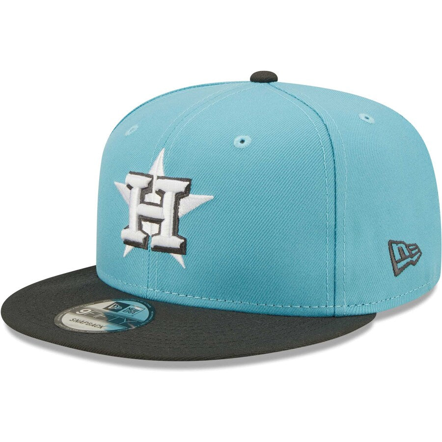 New Era Houston Astros 2-Tone 9FIFTY Snapback Hat-Light Blue/Charcoal