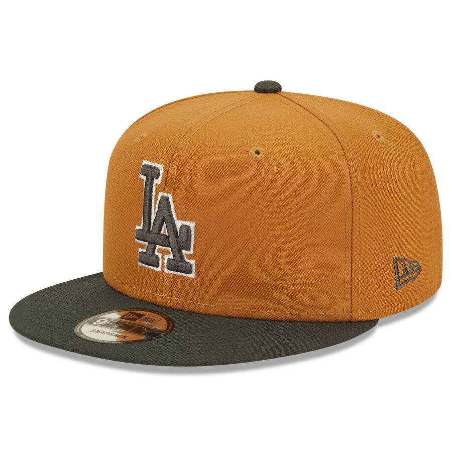 New Era Los Angeles Dodgers Color Pack 2-Tone 9FIFTY Snapback Hat-Brown/Charcoal