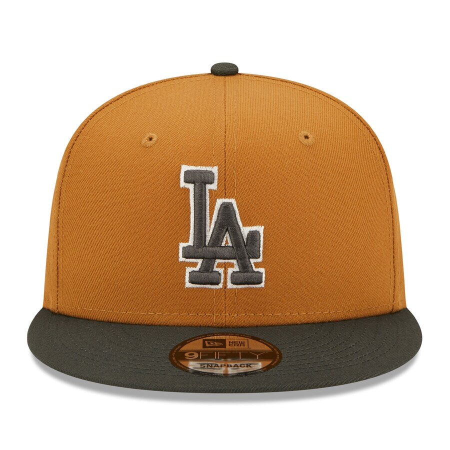 New Era Los Angeles Dodgers Color Pack 2-Tone 9FIFTY Snapback Hat-Brown/Charcoal
