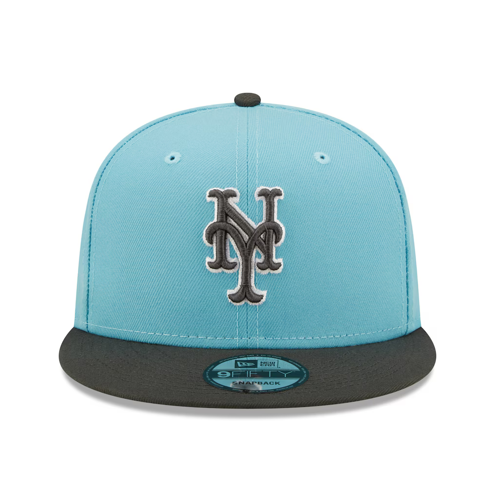New Era New York Mets 2-Tone Color Pack 9FIFTY Snapback Hat-Light Blue/Charcoal