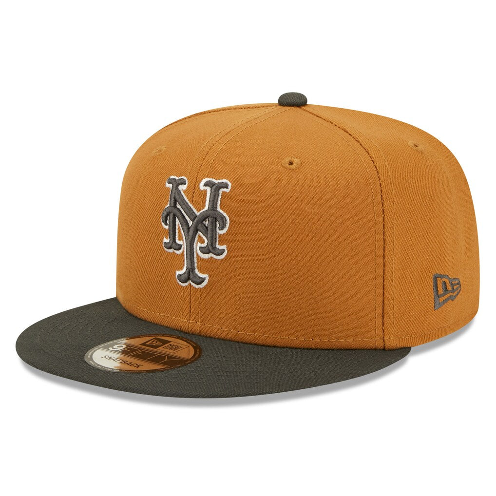 New Era New York Mets 2-Tone Color Pack 9FIFTY Snapback Hat-Bronze/Charcoal
