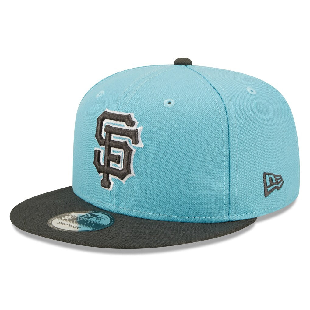 New Era San Francisco Giants 2-Tone Color Pack 9FIFTY Snapback Hat-Light Blue/Charcoal