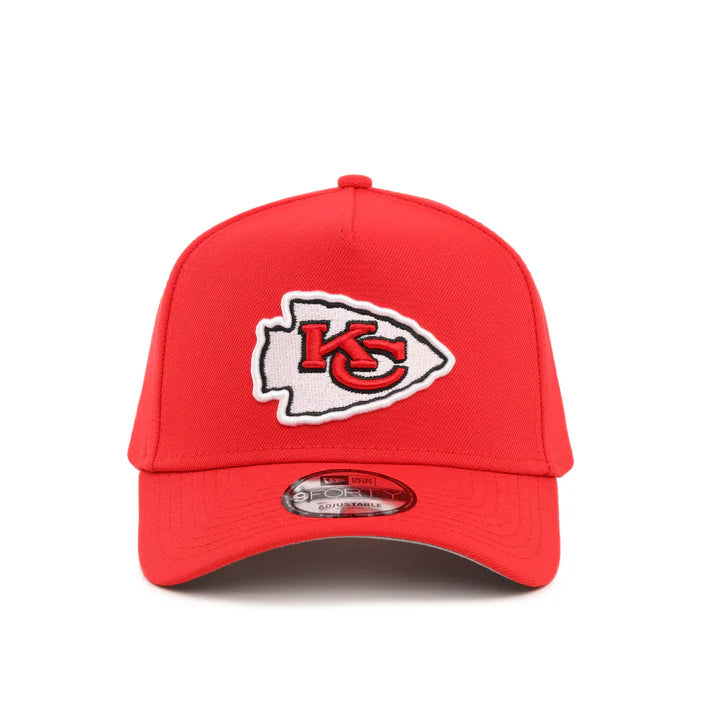 New Era Kansas City Chiefs A-Frame 9FORTY Adjustable Snapback Hat-Red