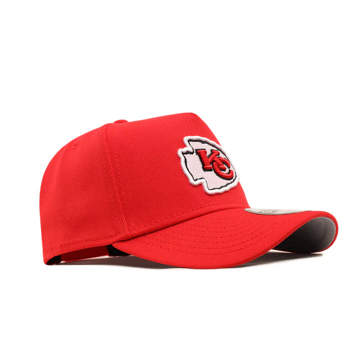 New Era Kansas City Chiefs A-Frame 9FORTY Adjustable Snapback Hat-Red