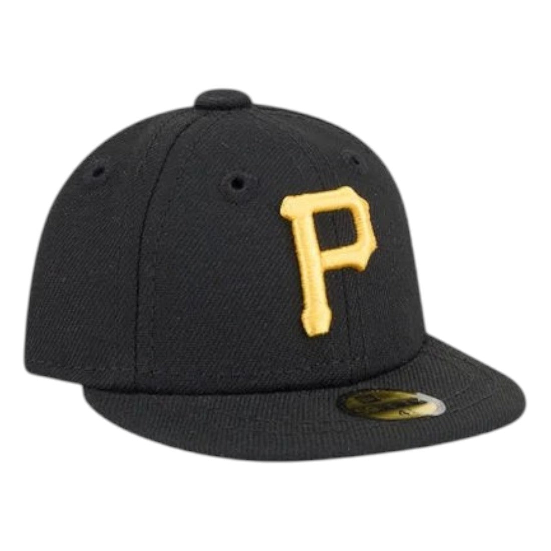 Coliseum Sports New Era Pittsburgh Pirates mini 59Fifty fitted cap in black with yellow embroidered logo