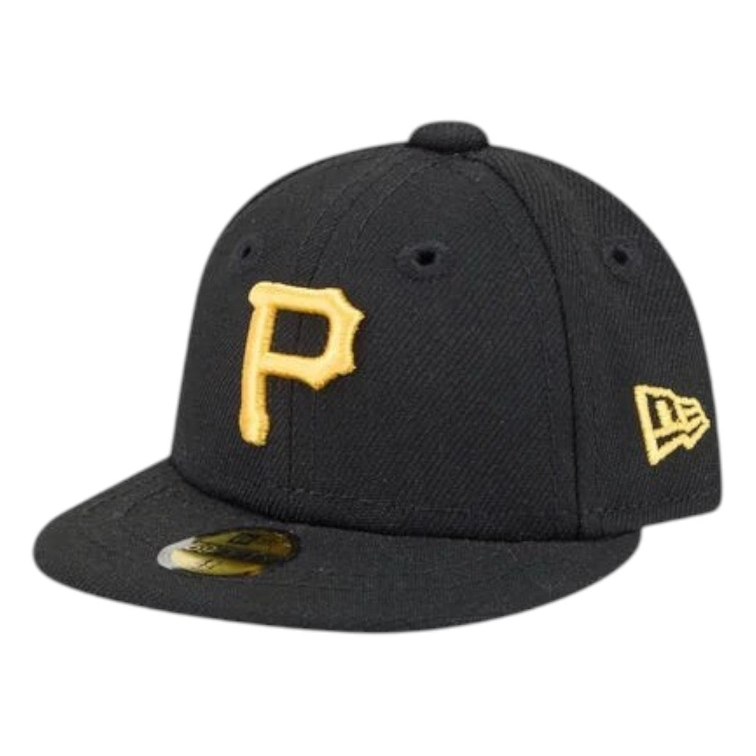 Coliseum Sports New Era Pittsburgh Pirates black and yellow mini 59Fifty fitted cap with embroidered team logo