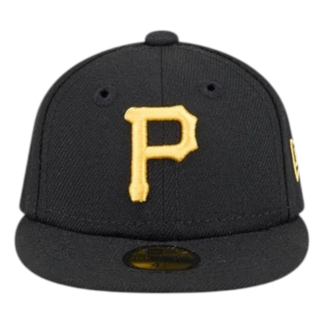 Coliseum Sports New Era Pittsburgh Pirates mini 59Fifty fitted cap in black with yellow embroidered P logo